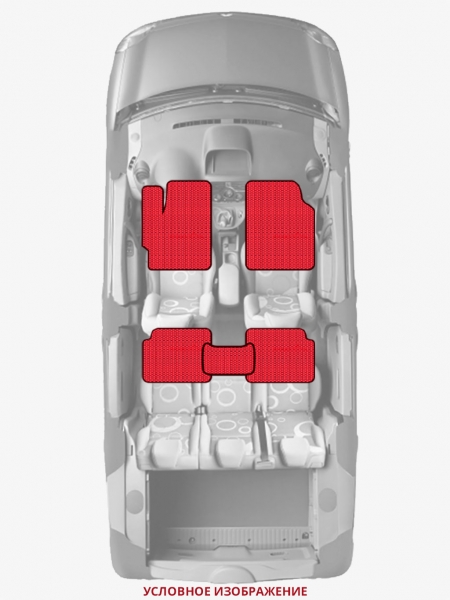 ЭВА коврики «Queen Lux» стандарт для Honda NSX